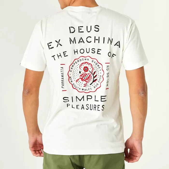 Men Camperdown Address Tee 8211 Vintage White Deus Ex Machina Tees Men Camperdown Address Tee 8211 Vintage White Deus Ex Machina Tees