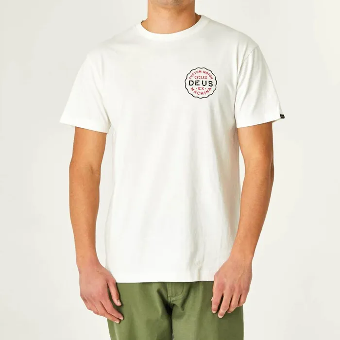 Men Camperdown Address Tee 8211 Vintage White Deus Ex Machina Tees Men Camperdown Address Tee 8211 Vintage White Deus Ex Machina Tees