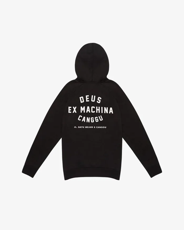 Men Canggu Address Hoodie 8211 Black Deus Ex Machina HoodiesFleece