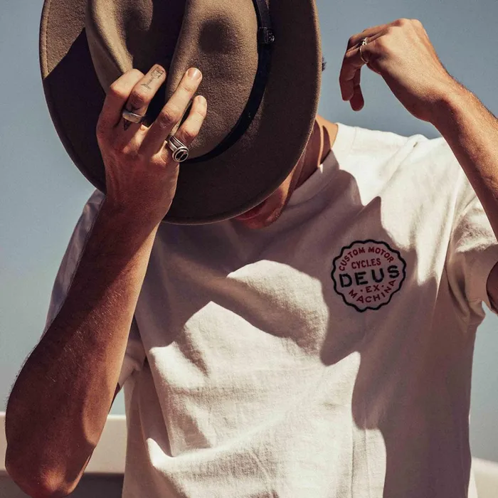 Men Canggu Address Tee 8211 Vintage White Deus Ex Machina Tees Men Canggu Address Tee 8211 Vintage White Deus Ex Machina Tees
