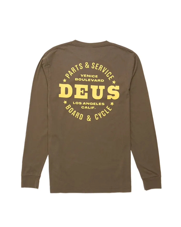 Men Certified Long Sleeve Tee 8211 Dark Olive Deus Ex Machina Tees Men Certified Long Sleeve Tee 8211 Dark Olive Deus Ex Machina Tees