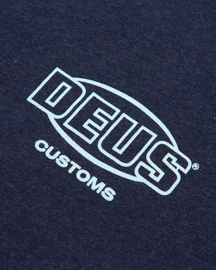 Men Chop Shop Crew 8211 Navy Marle Deus Ex Machina HoodiesFleece Men Chop Shop Crew 8211 Navy Marle Deus Ex Machina HoodiesFleece