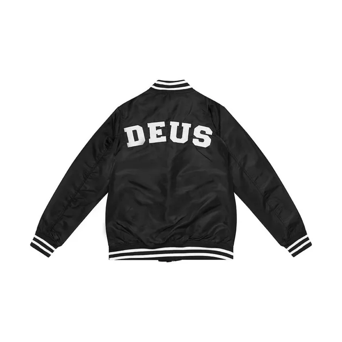 Men Chuck Bomber Jacket 8211 Black Deus Ex Machina Jackets