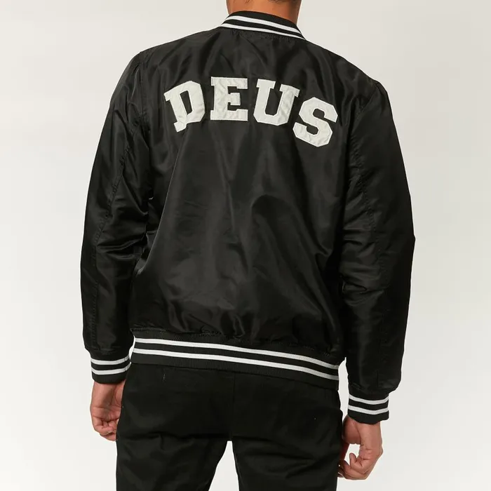 Men Chuck Bomber Jacket 8211 Black Deus Ex Machina Jackets Men Chuck Bomber Jacket 8211 Black Deus Ex Machina Jackets