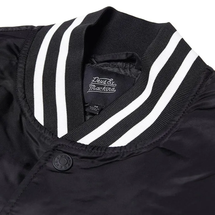 Men Chuck Bomber Jacket 8211 Black Deus Ex Machina Jackets Men Chuck Bomber Jacket 8211 Black Deus Ex Machina Jackets