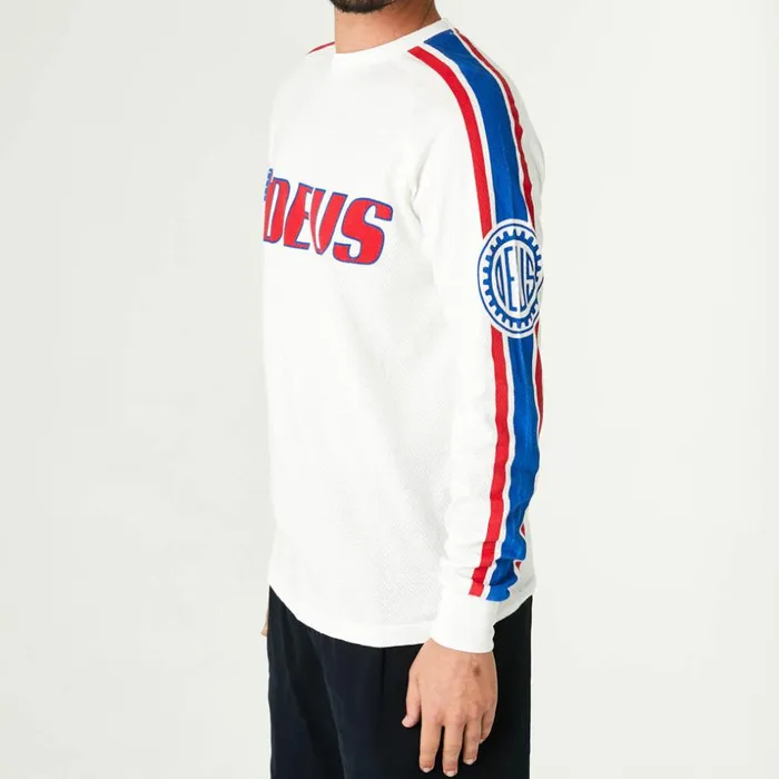 Men Chucks Moto Jersey 8211 Tricolour Deus Ex Machina Tees Men Chucks Moto Jersey 8211 Tricolour Deus Ex Machina Tees