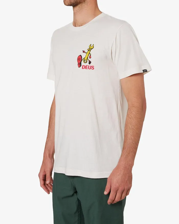 Men City Wide Tee 8211 Vintage White Deus Ex Machina Tees Men City Wide Tee 8211 Vintage White Deus Ex Machina Tees