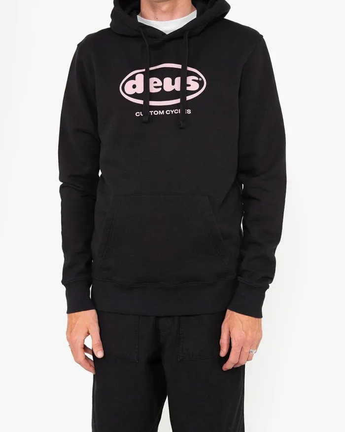 Men Club Hoodie 8211 Black Deus Ex Machina HoodiesFleece