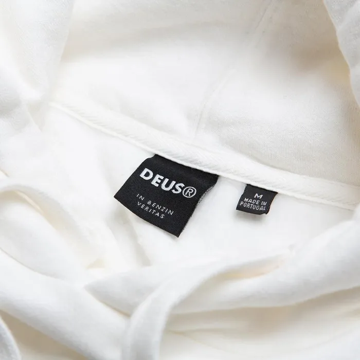 Men Club Hoodie 8211 Vintage White Deus Ex Machina HoodiesFleece Men Club Hoodie 8211 Vintage White Deus Ex Machina HoodiesFleece