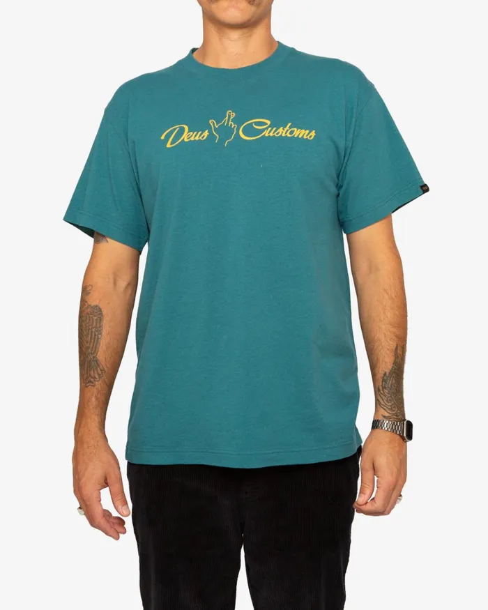 Men Counterfeit Tee 8211 Jasper Green Deus Ex Machina Tees