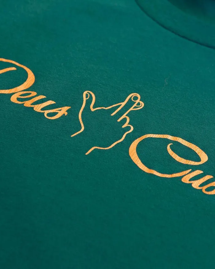 Men Counterfeit Tee 8211 Jasper Green Deus Ex Machina Tees Men Counterfeit Tee 8211 Jasper Green Deus Ex Machina Tees