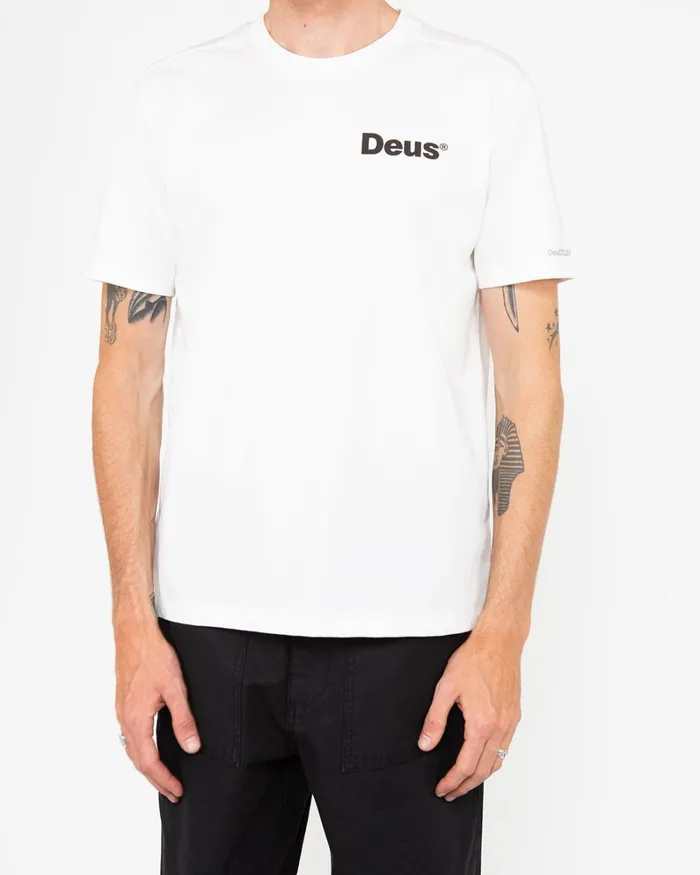 Men Cycleworking Tee 8211 Vintage White Deus Ex Machina Tees