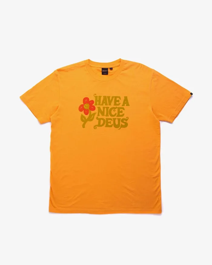 Men Dandy Tee 8211 Yam Gold Deus Ex Machina Tees Men Dandy Tee 8211 Yam Gold Deus Ex Machina Tees