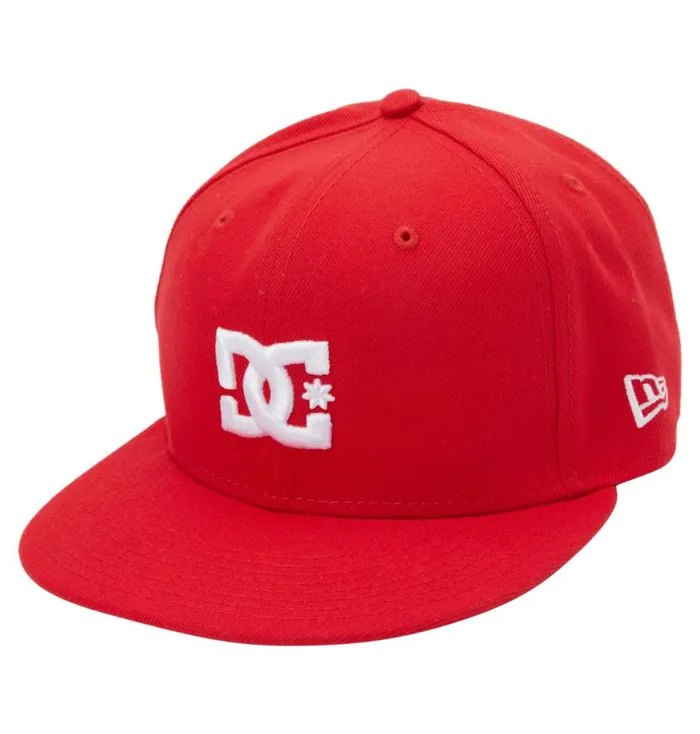 Men DC Shoes Hats and Beanies Championship New Era Fitted Hat Racing Red