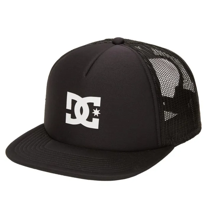 Men DC Shoes Hats and Beanies Gas Station Trucker Hat Black