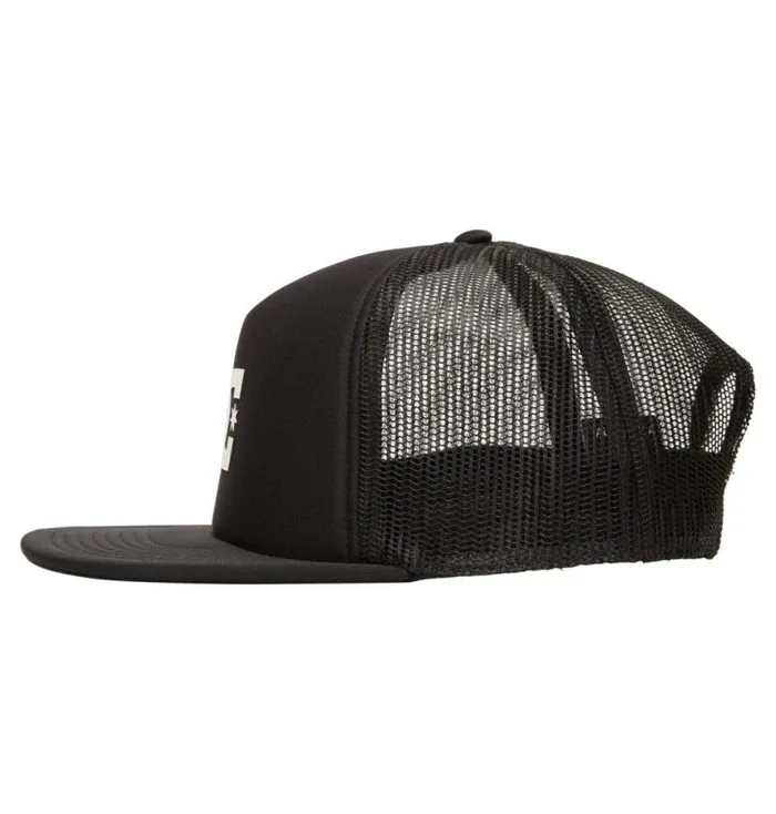 Men DC Shoes Hats and Beanies Gas Station Trucker Hat Black