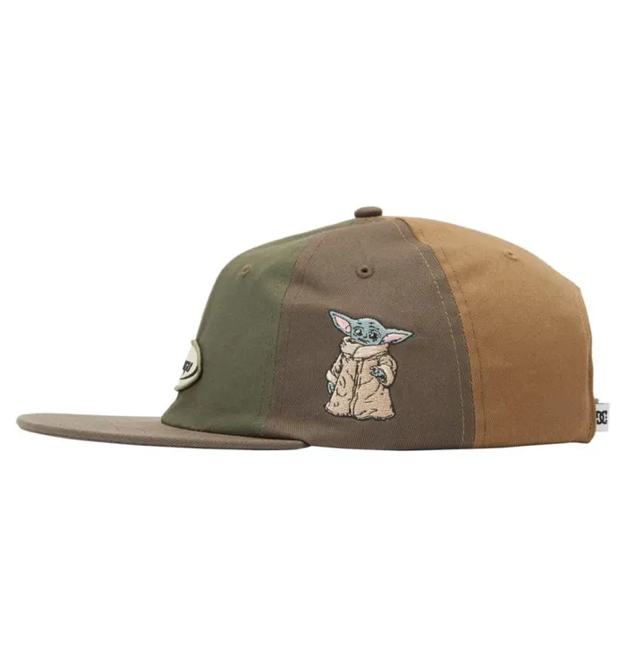 Men DC Shoes Hats and Beanies Star Wars DC Grogu Baseball Hat Multi Green