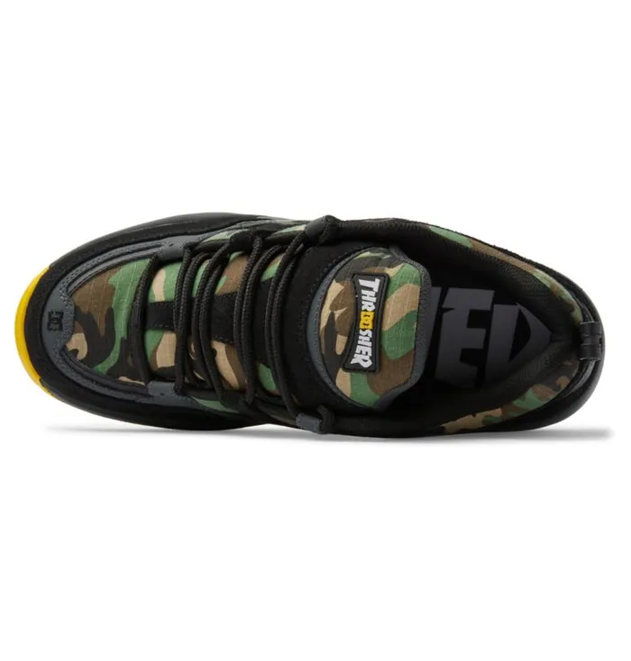 Men DC Shoes Skate DC X Thrasher Truth OG Skate Shoes Blackcamo