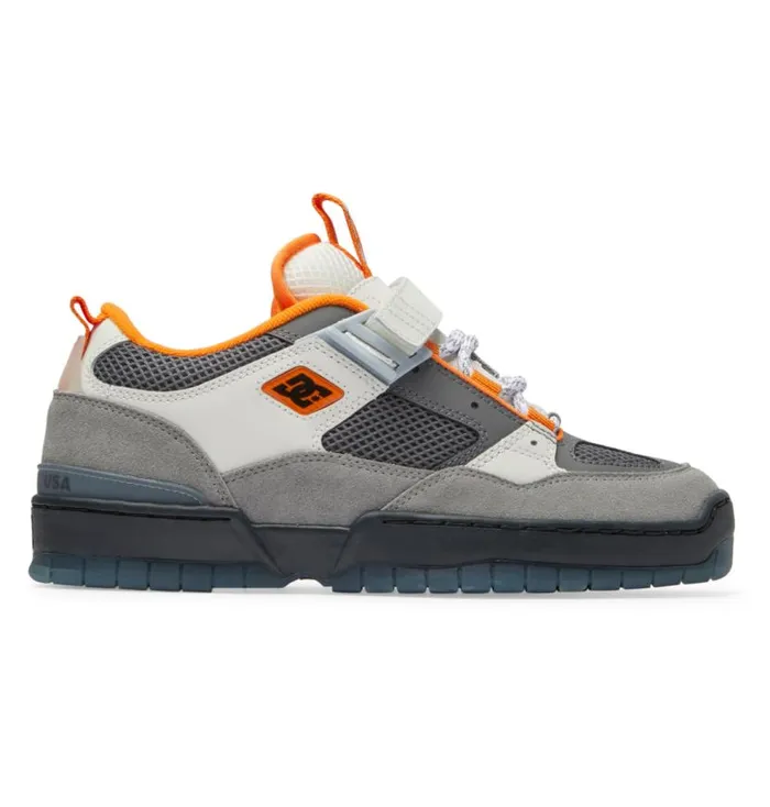 Men DC Shoes Skate JS 1 Shanahan Pro Skate Shoes Greyblackorange