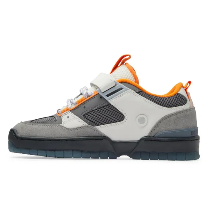 Men DC Shoes Skate JS 1 Shanahan Pro Skate Shoes Greyblackorange