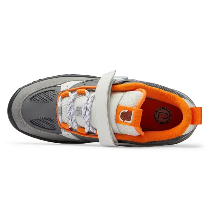 Men DC Shoes Skate JS 1 Shanahan Pro Skate Shoes Greyblackorange