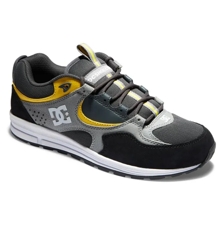 Men DC Shoes Skate Kalis Lite Skate Shoes Blackgreyyellow