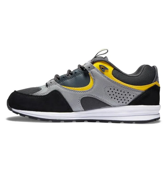Men DC Shoes Skate Kalis Lite Skate Shoes Blackgreyyellow