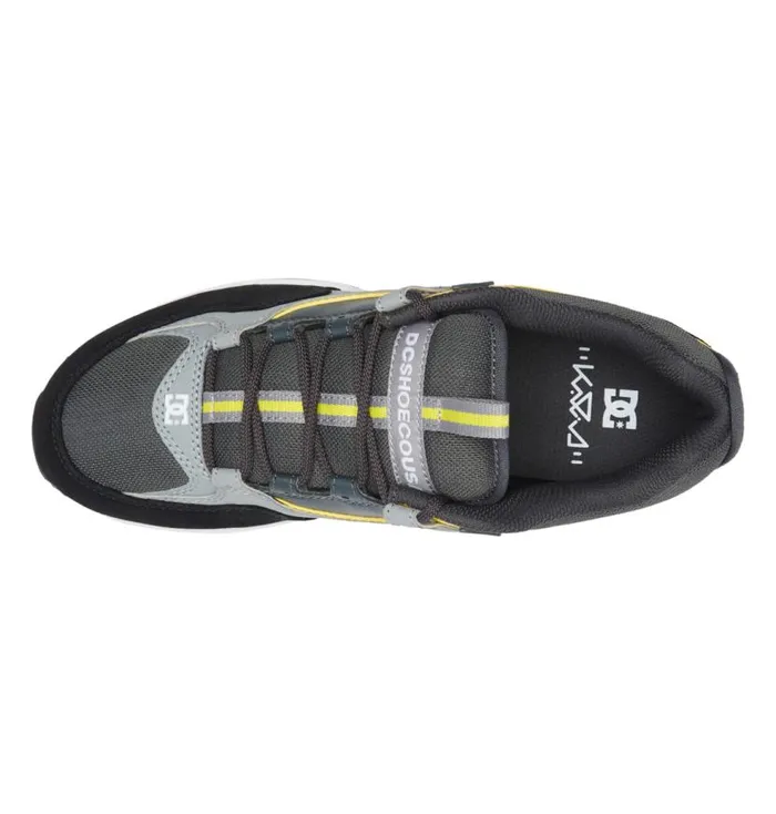 Men DC Shoes Skate Kalis Lite Skate Shoes Blackgreyyellow