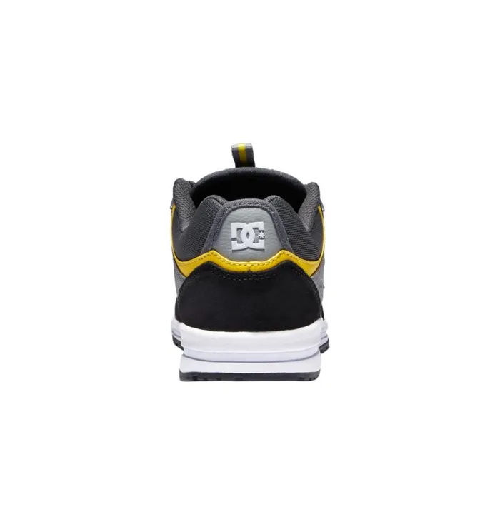 Men DC Shoes Skate Kalis Lite Skate Shoes Blackgreyyellow
