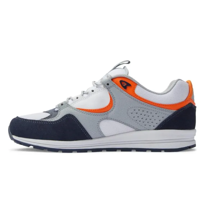 Men DC Shoes Skate Kalis Lite Skate Shoes Navy Orange