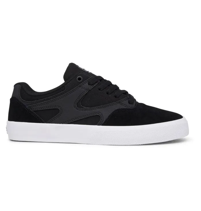 Men DC Shoes Skate Kalis Vulc Shoes Blackwhite