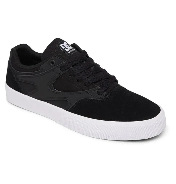 Men DC Shoes Skate Kalis Vulc Shoes Blackwhite