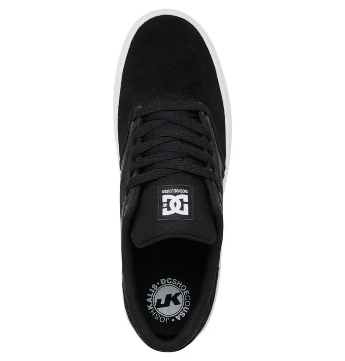 Men DC Shoes Skate Kalis Vulc Shoes Blackwhite