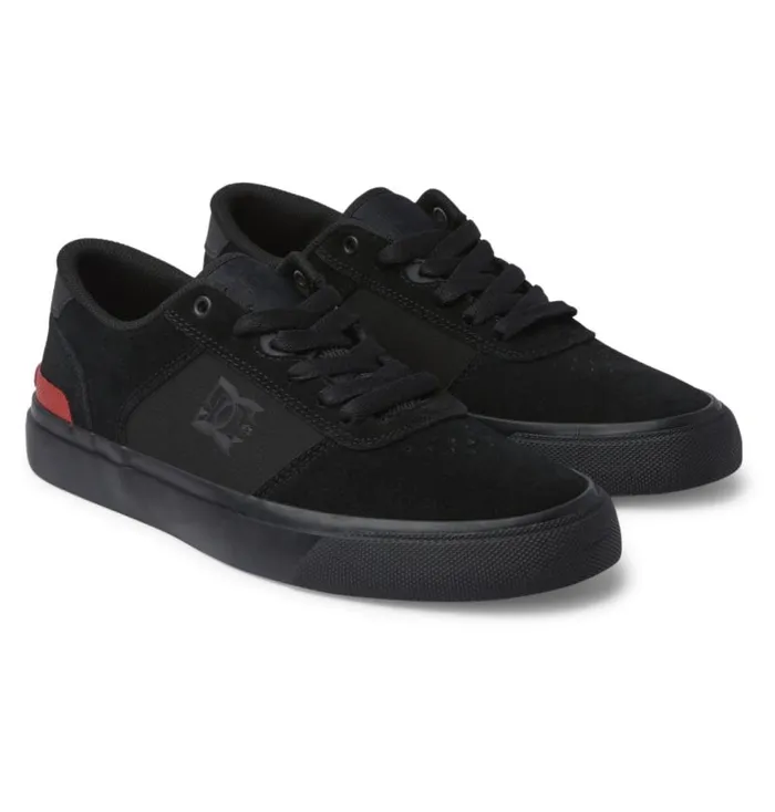 Men DC Shoes Skate Teknic S Skate Shoes Blackblackred