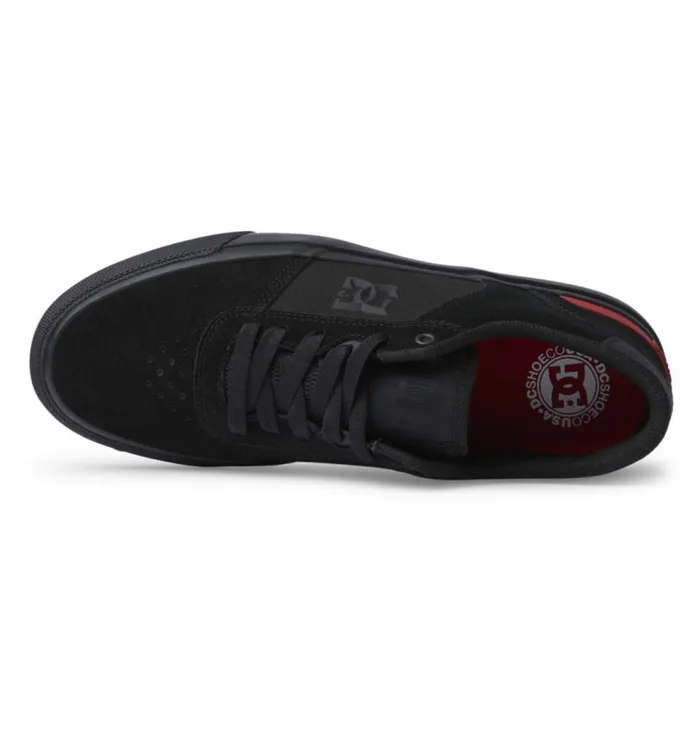 Men DC Shoes Skate Teknic S Skate Shoes Blackblackred