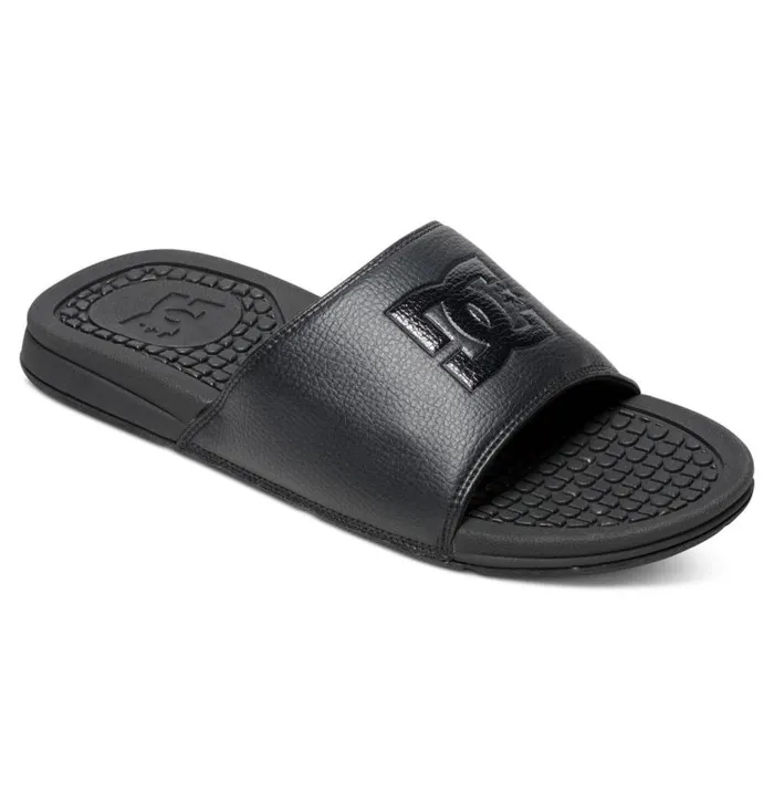 Men DC Shoes Slides Bolsa Slides Blackblackblack