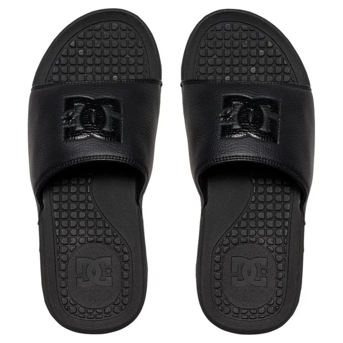 Men DC Shoes Slides Bolsa Slides Blackblackblack