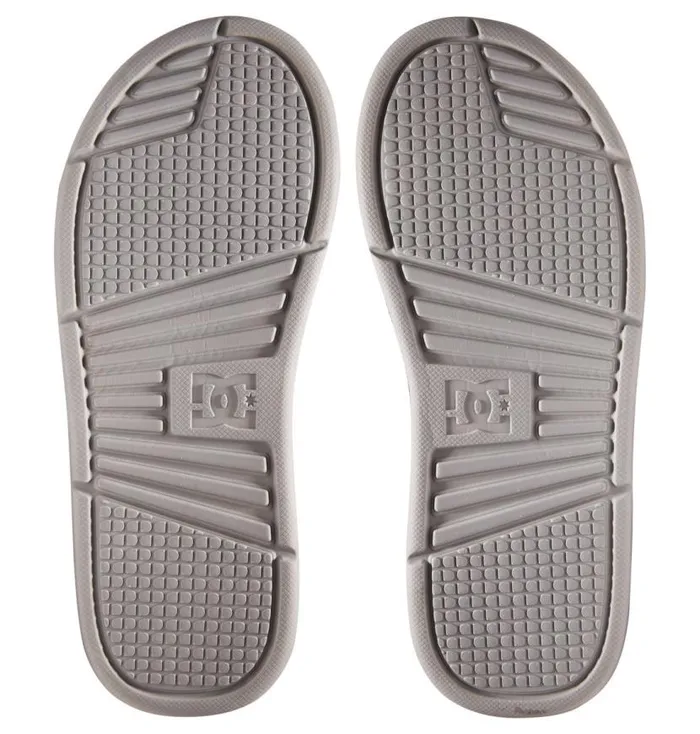 Men DC Shoes Slides Bolsa Slides Greyred