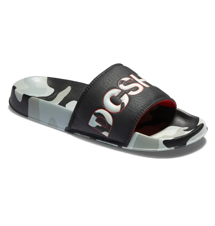 Men DC Shoes Slides DC Slides Astro Camo Black