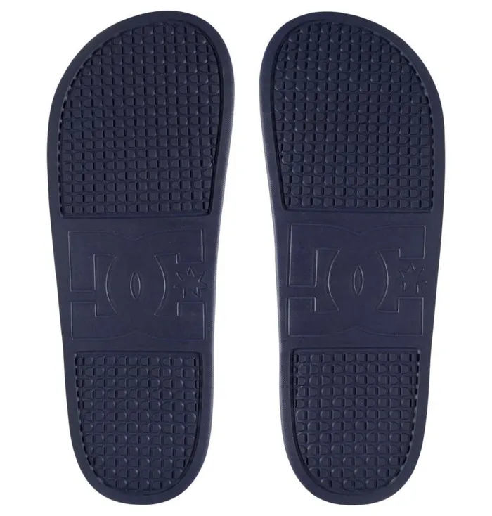 Men DC Shoes Slides DC Slides Navyred
