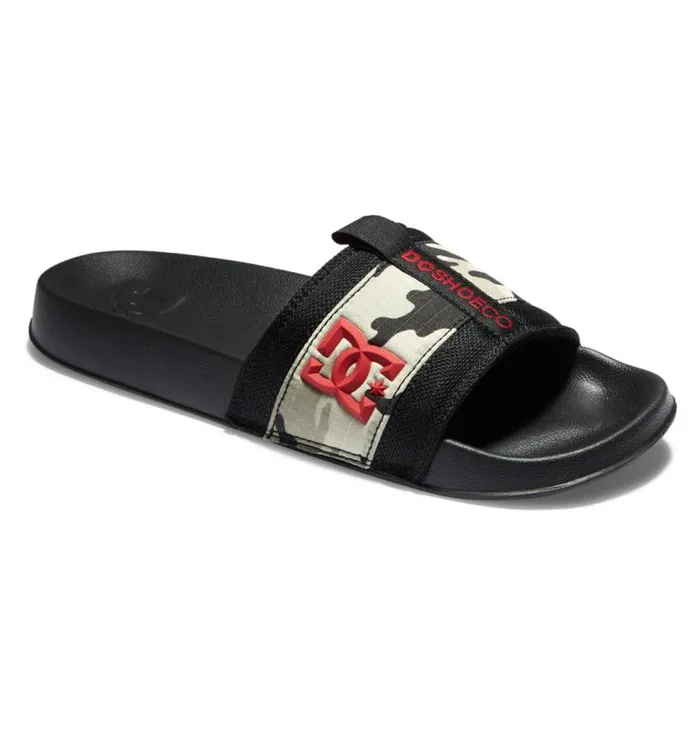 Men DC Shoes Slides Lynx Slides Astro Camo Black