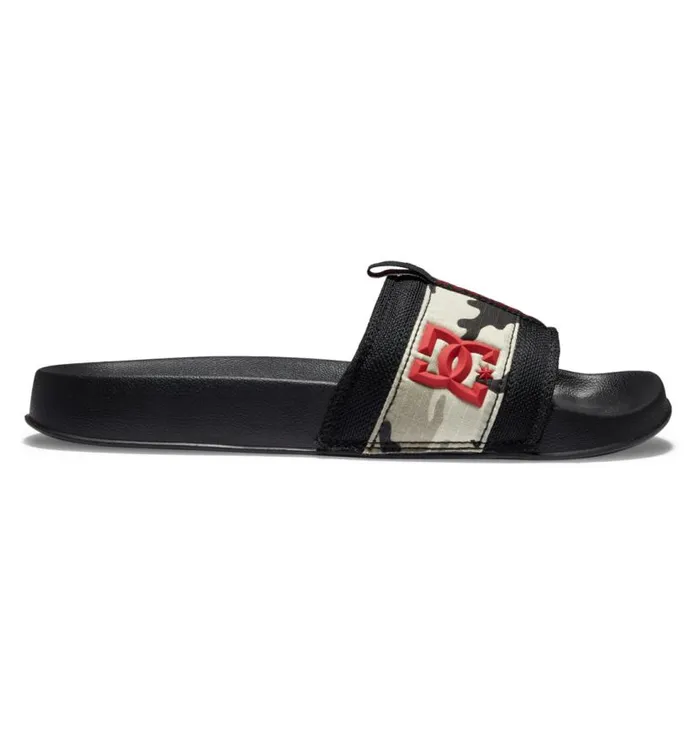 Men DC Shoes Slides Lynx Slides Astro Camo Black
