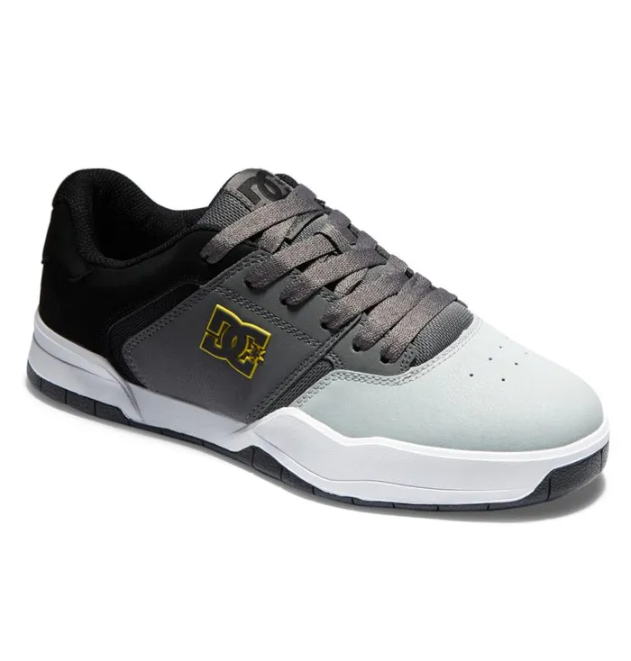 Men DC Shoes Sneakers Central Shoes Blackgreyyellow