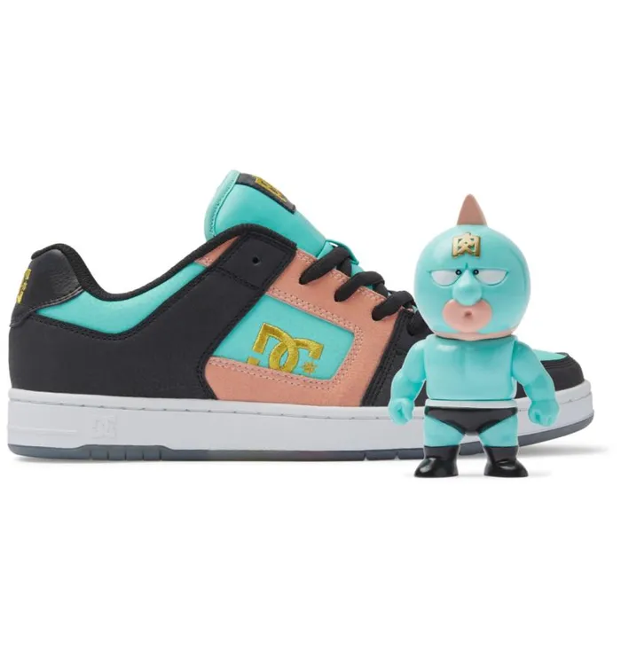 Men DC Shoes Sneakers Manteca 4 Atmos Shoes Blackcrazy Pinkturquoise 1