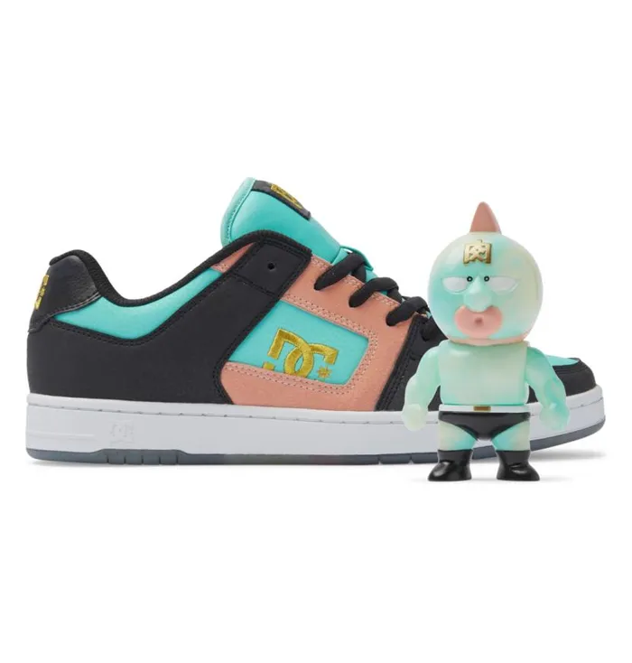Men DC Shoes Sneakers Manteca 4 Atmos Shoes Blackcrazy Pinkturquoise 3