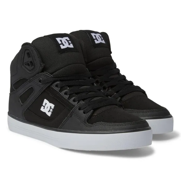 Men DC Shoes Sneakers Pure HighTop Shoes Blackblackwhite