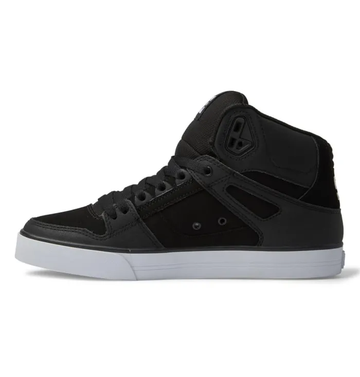 Men DC Shoes Sneakers Pure HighTop Shoes Blackblackwhite