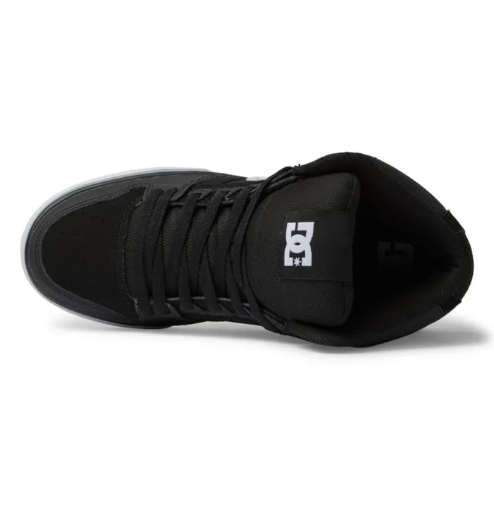 Men DC Shoes Sneakers Pure HighTop Shoes Blackblackwhite