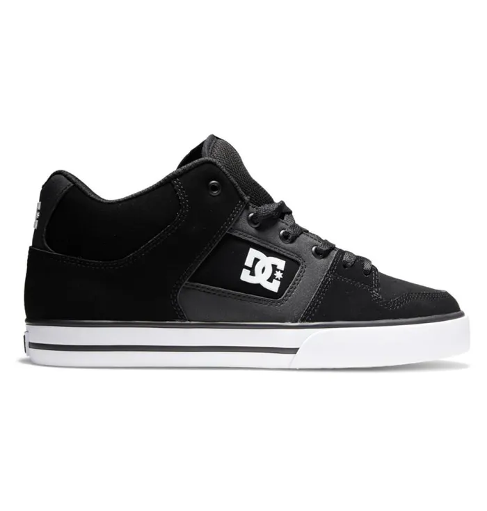 Men DC Shoes Sneakers Pure MID MidTop Shoes Blackwhite