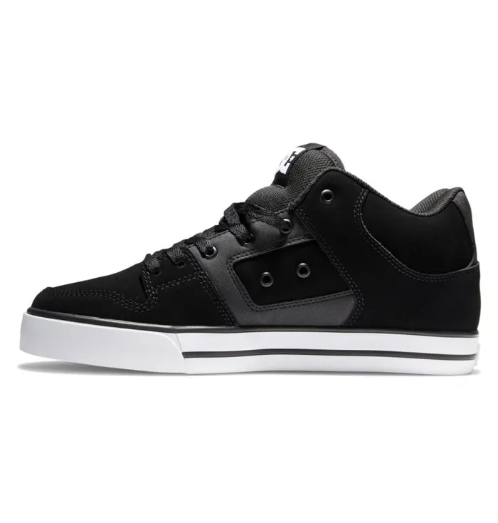 Men DC Shoes Sneakers Pure MID MidTop Shoes Blackwhite
